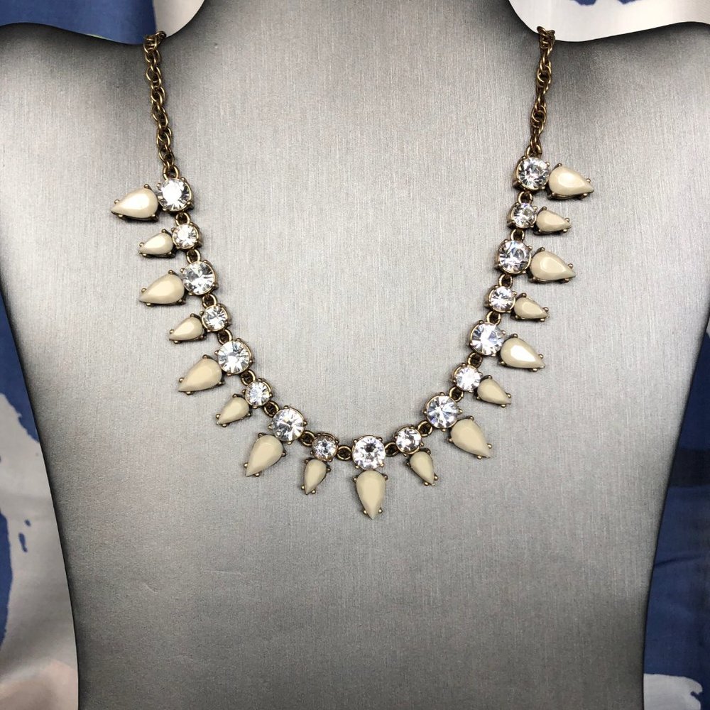 J. Crew Delicate Rhinestone Statement Necklace - image 3